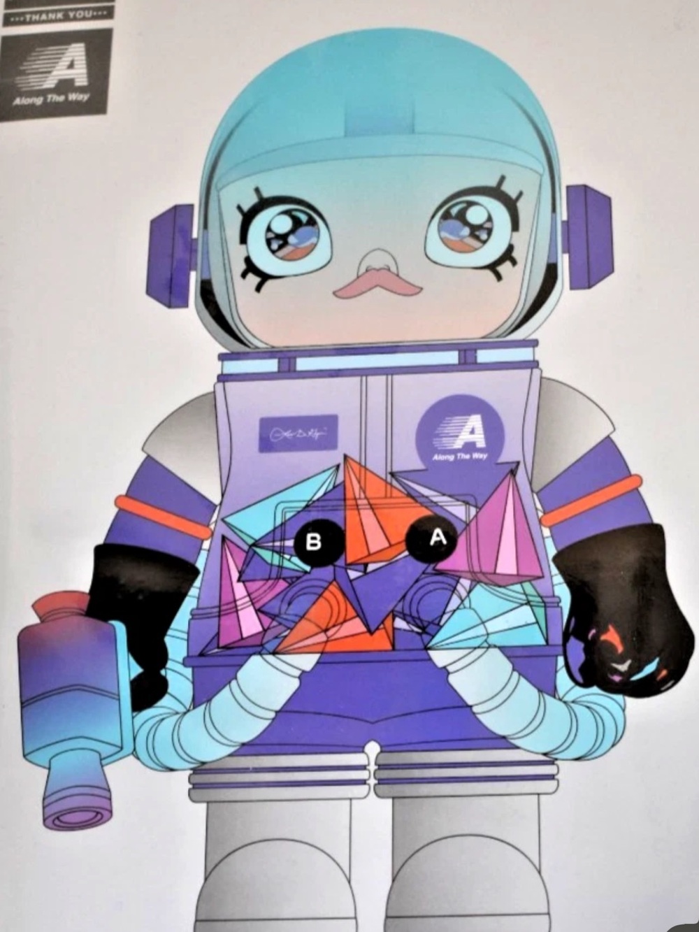 2024 Limited Edition 400% Mega space Molly“ Louis De Guzman” Gorgeous!! open box - Picture 2 of 7